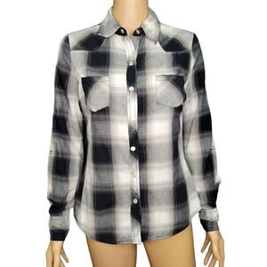 Arizona Jeans Plaid Top (Size M)